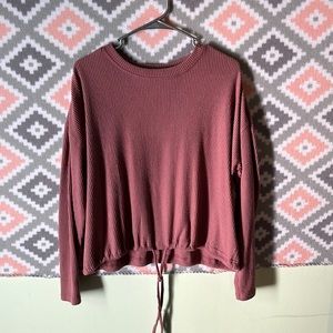 Long sleeve nude pink shirt, size L, very soft